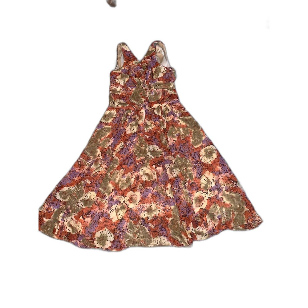 Scarlett Orange Floral Dress 8